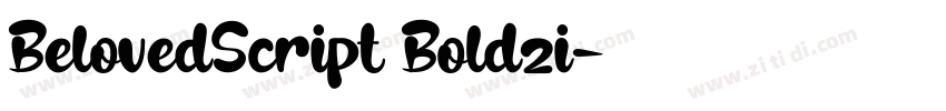 BelovedScript Boldzi字体转换